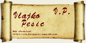 Vlajko Pešić vizit kartica